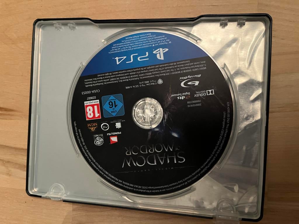 PS4 Shadow of Mordor - Steelcase alleen onderkant), Avontuur en Actie, Online, Gebruikt, 1 speler