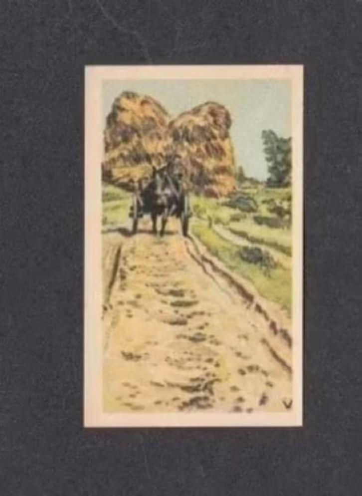 Albumplaatje Hessenweg Paard en Wagen Veluwe (8)., Verzamelen, Overige Verzamelen, Zo goed als nieuw, Ophalen of Verzenden