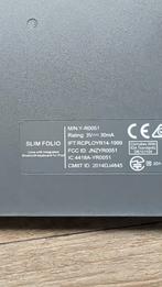 Logitech Slim Folio iPad Toetsenbord Case, Logitech, Azerty, Ophalen of Verzenden, Zo goed als nieuw