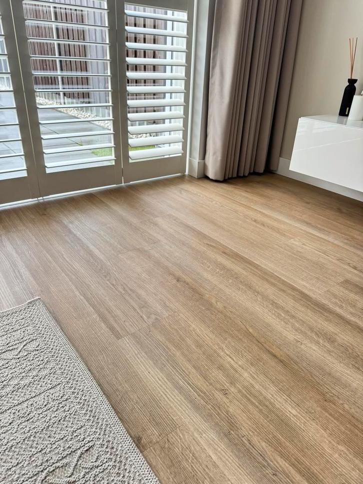 Pvc naturel eiken ziet er nog mooi uit!, Huis en Inrichting, Stoffering | Vloerbedekking, Zo goed als nieuw, Ophalen of Verzenden