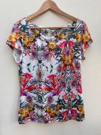 Gina Top - Bloemenprint - Maat M, Maat 38/40 (M), Wit, Ophalen of Verzenden, Zo goed als nieuw
