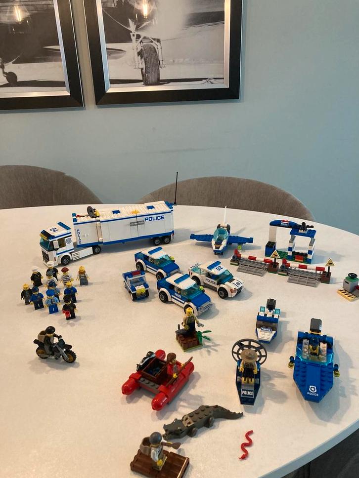 Lego City politie (o.a. 60044, 4436 60042, 60176, 60206), Kinderen en Baby's, Speelgoed | Duplo en Lego, Gebruikt, Lego, Complete set