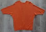 Oranje bruin vest met vleermuis mouwen maat L, Ophalen of Verzenden, Gedragen, Maat 42/44 (L), Oranje