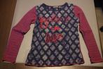 Nono shirt / longsleve maat 110/116 (blauw / roze), Gebruikt, Meisje, Ophalen of Verzenden, Nono