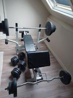 Halterbank in goede staat, Benen, Krachtstation, Ophalen of Verzenden, Zo goed als nieuw