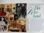 Het Ritz-hotel.Charlie Chaplin.G.Garbo,Coco Chanel,Churchill, Verzamelen, Ophalen of Verzenden, 1980 tot heden, Nederland, Knipsel(s)