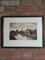 Aquarel Schermerhorn, Noord-Holland - Gesigneerd LH 1952, Ophalen of Verzenden