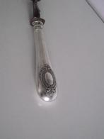 vintage verzilverd serveervork medaillon 27 cm France 1930, Ophalen of Verzenden