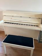 Yamaha piano roomwit met bijpassende piano kruk, Ophalen of Verzenden, Zo goed als nieuw, Wit, Piano