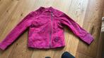 Roze suede jasje maat 122/128, Ophalen of Verzenden