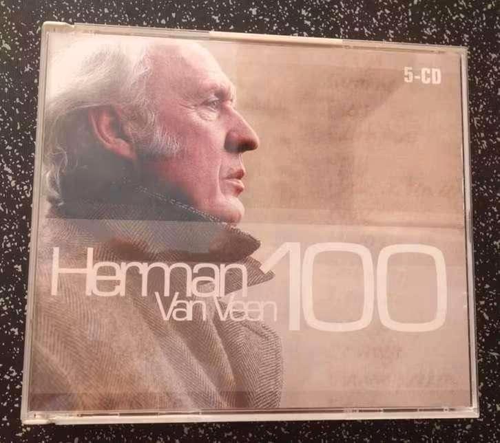 5 CD Herman van Veen – 100, Cd's en Dvd's, Cd's | Nederlandstalig, Gebruikt, Levenslied of Smartlap, Boxset, Ophalen of Verzenden