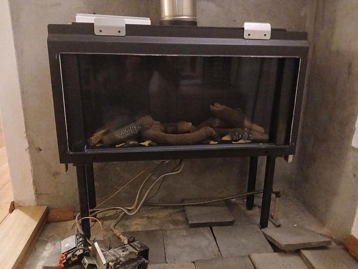 Faber inbouw gashaard, Huis en Inrichting, Haarden, Zo goed als nieuw, Houthaard, Ophalen of Verzenden