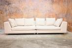ZGANieuw fraaie beigekleurige stoffen Eicholtz designbank, 100 tot 125 cm, 300 cm of meer, Ophalen of Verzenden, Zo goed als nieuw