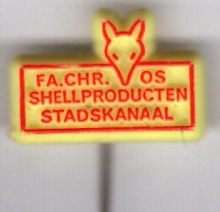Fa. Chr Vos Sheel producten Stadskanaal speldje ( M_127 ), Verzamelen, Speldjes, Pins en Buttons, Nieuw, Speldje of Pin, Transport
