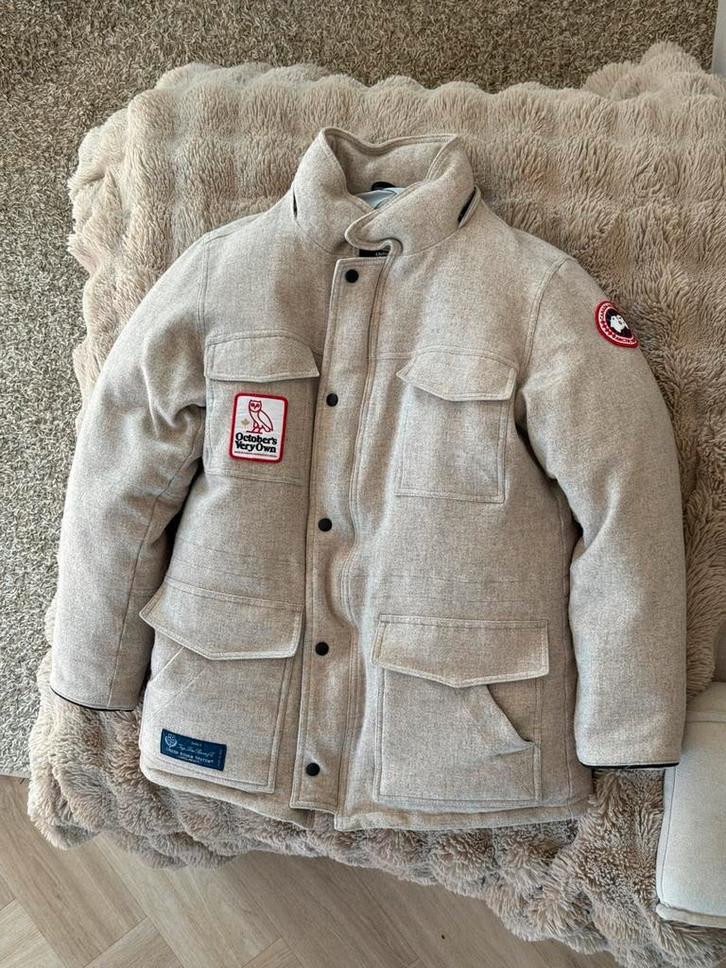 OVO x Canada Goose Banff Parka (Limited Edition Loro Piana), Kleding | Heren, Jassen | Winter, Gedragen, Maat 48/50 (M), Beige