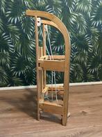 Houten slee met rugleuning - Inklapbaar, Kinderen en Baby's, Speelgoed | Buiten | Sleeën, Ophalen, Rugleuning, Gebruikt, Hout