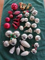 39 oude glazen kerstballen, Ophalen of Verzenden