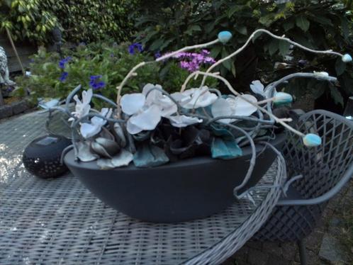 Kunstbloemen in bakken  2 stuks, Huis en Inrichting, Woonaccessoires | Kunstplanten en Kunstbloemen, Zo goed als nieuw, Ophalen of Verzenden