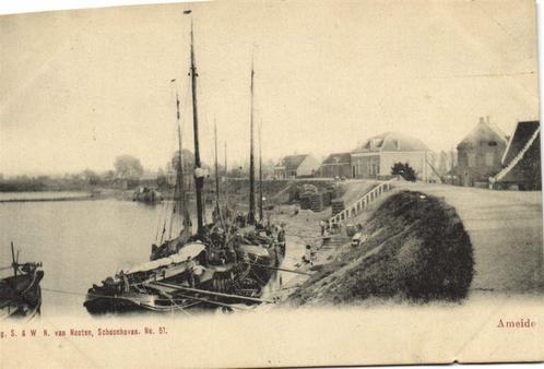 Ameide - dorpsgezicht haven - B-keus - ongelopen, Verzamelen, Ansichtkaarten | Nederland, Ongelopen, 1920 tot 1940, Ophalen of Verzenden