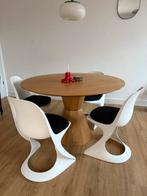 Casala casalino vintage eetkamerstoel 4 stuk, Huis en Inrichting, Stoelen, Ophalen, Kunststof, Gebruikt, Wit