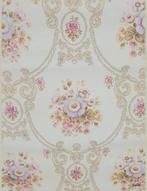 13971 Barok behang pastel bloemen romantisch crème vintage s, Huis en Inrichting, Stoffering | Behang, Verzenden, Minder dan 10 m²