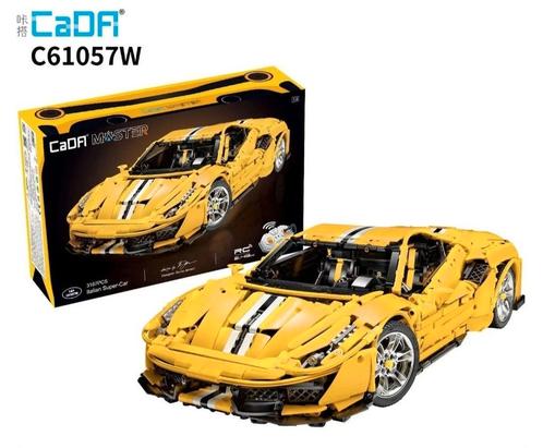 CaDA c61057 - Ferrari Pista geel, nieuw!, Kinderen en Baby's, Speelgoed | Bouwstenen, Nieuw, Overige merken, Ophalen