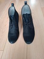 Ecco laarsjes met aparte hak maat 38, zwart, als nieuw!, Ecco, Verzenden, Zwart, Lage of Enkellaarzen