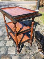 antiek serveerwagentje met afneembare dienbladen, Ophalen, 55 tot 75 cm, Zo goed als nieuw, 60 cm of meer