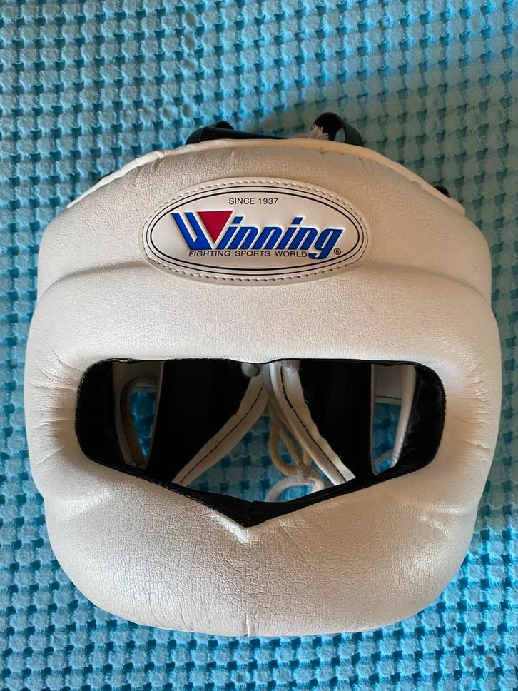Winning Boxing Headgear FG-5000 - Full Face - Wit, Sport en Fitness, Boksen, Ophalen of Verzenden