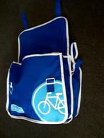 Fietstas blauw met 2 vakken. Nooit gebruikt., Fietsen en Brommers, Fietsaccessoires | Fietstassen, Ophalen of Verzenden, Zo goed als nieuw