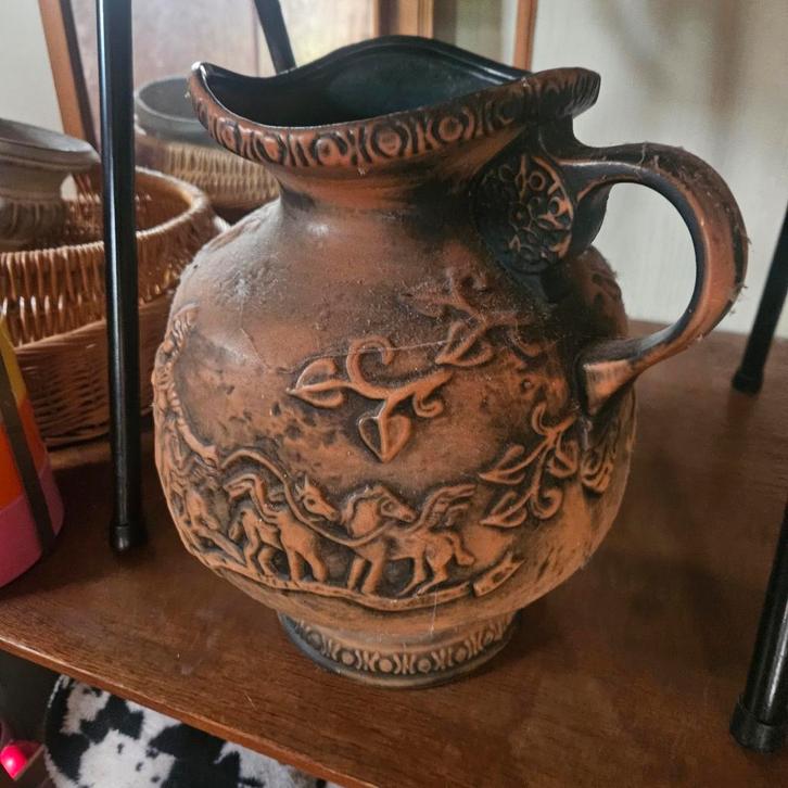 Antieke Vaas met Mythologische Voorstelling, Antiek en Kunst, Antiek | Keramiek en Aardewerk, Ophalen of Verzenden