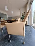 te koop 6 eetkamerstoelen, Huis en Inrichting, Stoelen, Ophalen, Gebruikt, Overige kleuren, Leer