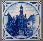 Delftsblauwe tegel van de Waterpoort te Tiel METAWA, Antiek en Kunst, Ophalen of Verzenden