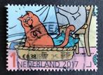 Postzegel Nederland rode kater Jan Jans 2017, Postzegels en Munten, Postzegels | Nederland, Ophalen of Verzenden, Na 1940, Gestempeld