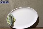 Bassano Italie - Serveerschaal met Sardines -Handbeschilderd, Huis en Inrichting, Gebruikt, Ophalen of Verzenden, Schaal of Schalen