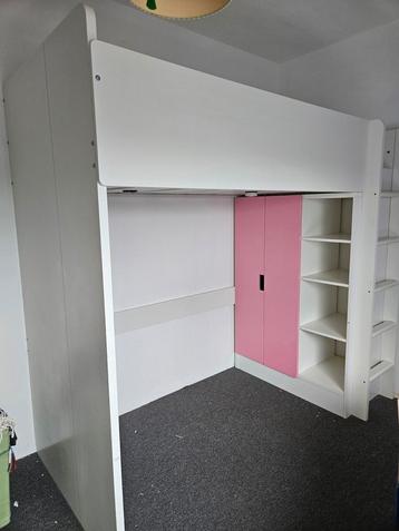 STUVA ikea hoogslaper inclusief  kleding- en boekenkast beschikbaar voor biedingen