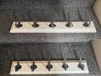 2x Ikea kapstok met gietijzeren haakjes, Wandkapstok, Ophalen of Verzenden, Zo goed als nieuw, Minder dan 100 cm