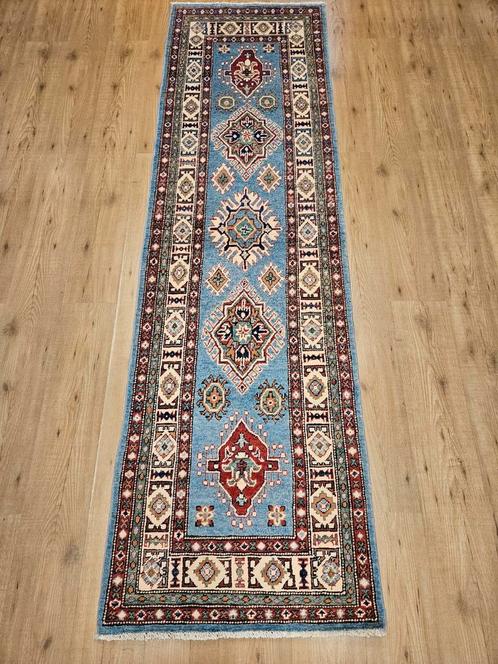 Vintage handgeknoopt oosters tapijt loper kazak, geknoopt in, Huis en Inrichting, Stoffering | Tapijten en Kleden, Nieuw, 50 tot 100 cm