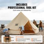 Wigwam - Tipi Tent - Kachelaansluiting en Horrengaas, Verzenden, Nieuw, Tot en met 6