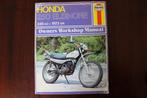HONDA 250 ELSINORE 1973 onwards werkplaatsboek, Motoren, Handleidingen en Instructieboekjes, Honda