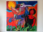 Schilderij 150x150cm, Ophalen, 125 cm of meer, Zo goed als nieuw, Schilderij