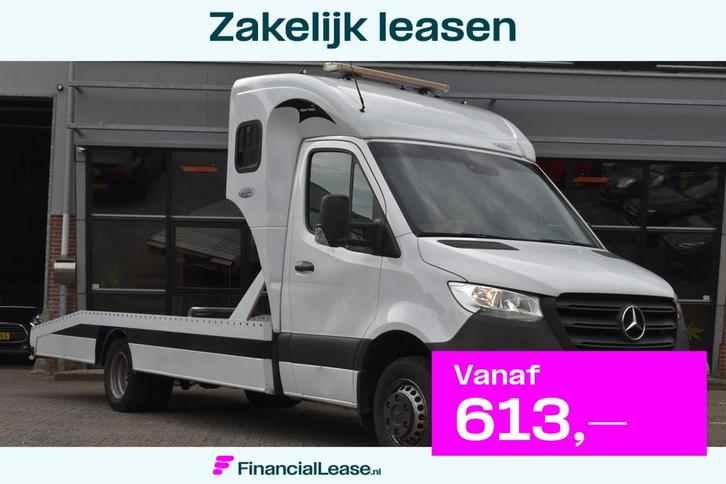 Mercedes-Benz Sprinter 516 2.2 CDI L3H2 EURO6 Oprijwagen Sla, Auto's, Bestelauto's, Bedrijf, Lease, Financial lease, ABS, Achteruitrijcamera