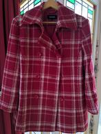 Rode geruite wollen winterjas dames - Maat 44, Mana, Ophalen of Verzenden, Maat 42/44 (L), Rood
