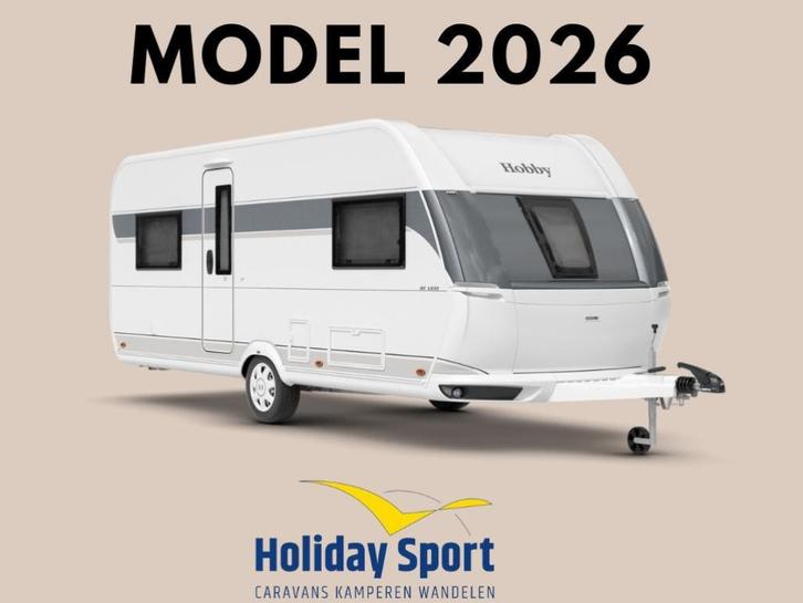 Hobby De Luxe 515 UHL, Caravans en Kamperen, Caravans, Bedrijf, tot en met 6, 1250 - 1500 kg, Rondzit, Hobby, 2 aparte bedden