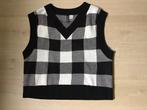 Zwart/wit geblokt gilet van H&M, maat S, Kleding | Dames, H & M, Ophalen, Zo goed als nieuw