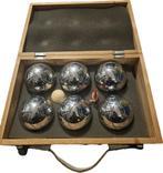 Jeu de boules set in houten kist, Ophalen of Verzenden, Gebruikt