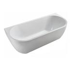 Wiesbaden Wall halfvrijstaand ligbad 180x80 glans wit, Doe-het-zelf en Verbouw, Sanitair, Ophalen, Nieuw, Bad
