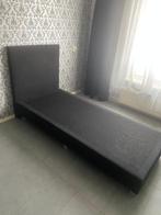 Eenpersoons boxspring bed, Ophalen, 90 cm, Eenpersoons, Zwart
