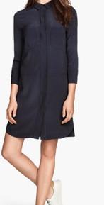 H&M blauw viscose overhemd jurkje maat 36 nieuw, H&M, Blauw, Nieuw, Ophalen of Verzenden