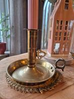 Massief messing antieke blaker met handvat en regelaar, Antiek en Kunst, Ophalen of Verzenden, Koper of Brons